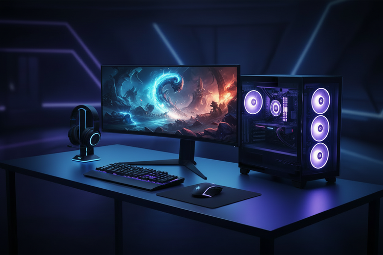 Premium RGB Gaming Setup - Brighter