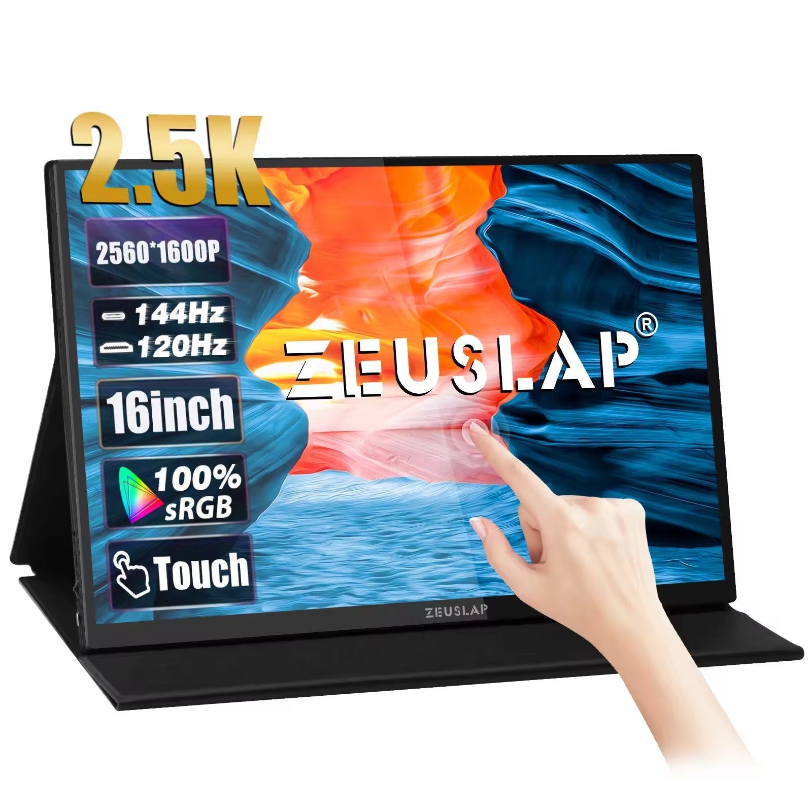 16” Portable Gaming Monitor (2.5K) - ZYVEXO