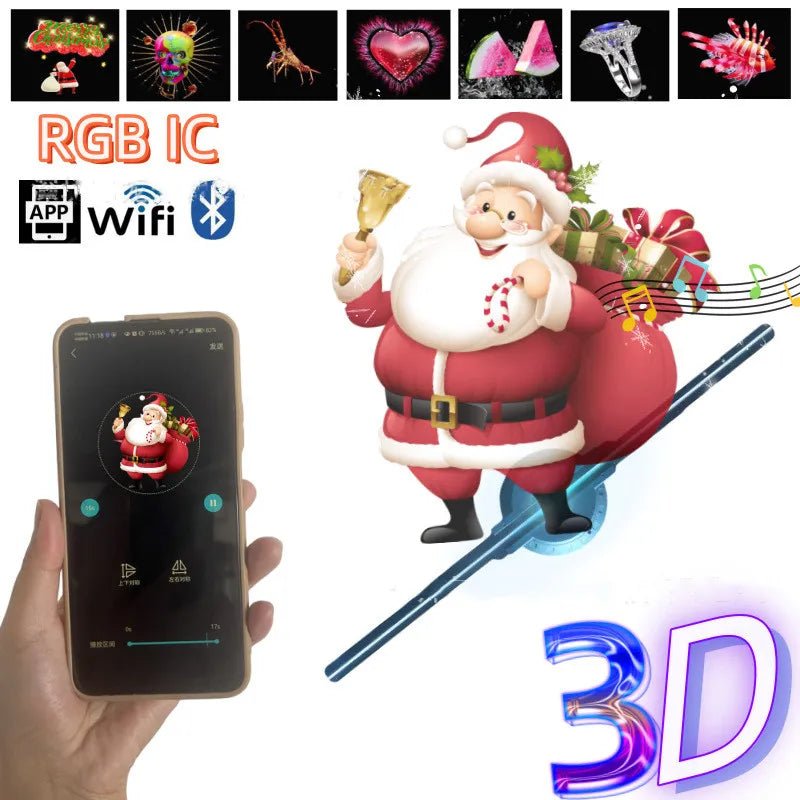 3D Hologram Ad Fan Display - ZYVEXO
