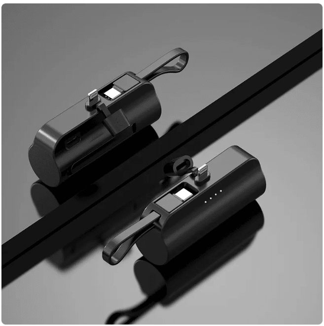 5000mAh Portable Charger with Built-In Cable - ZYVEXO