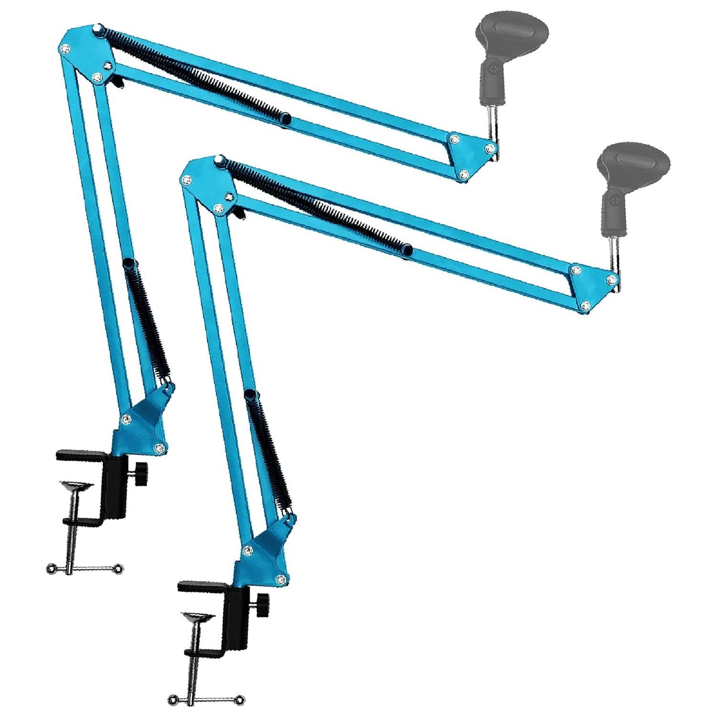 Adjustable microphone boom arm stand for podcast recording