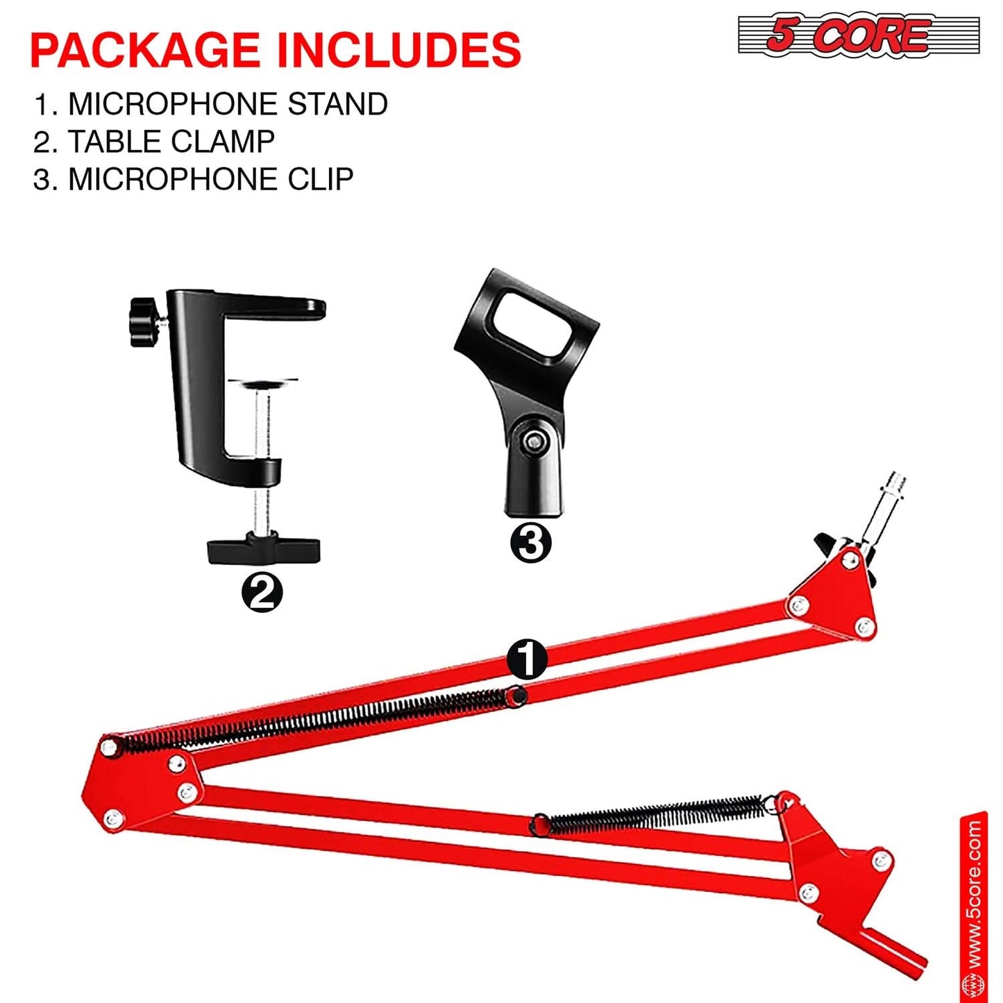adjustable microphone boom arm stand