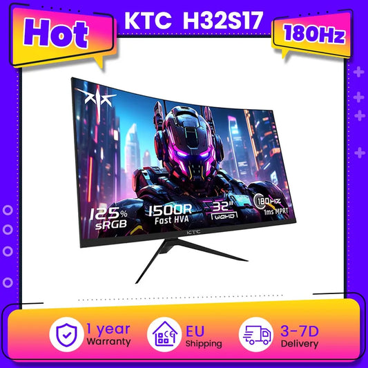 KTC H32S17 Gaming Monitor, 32-inch 180Hz