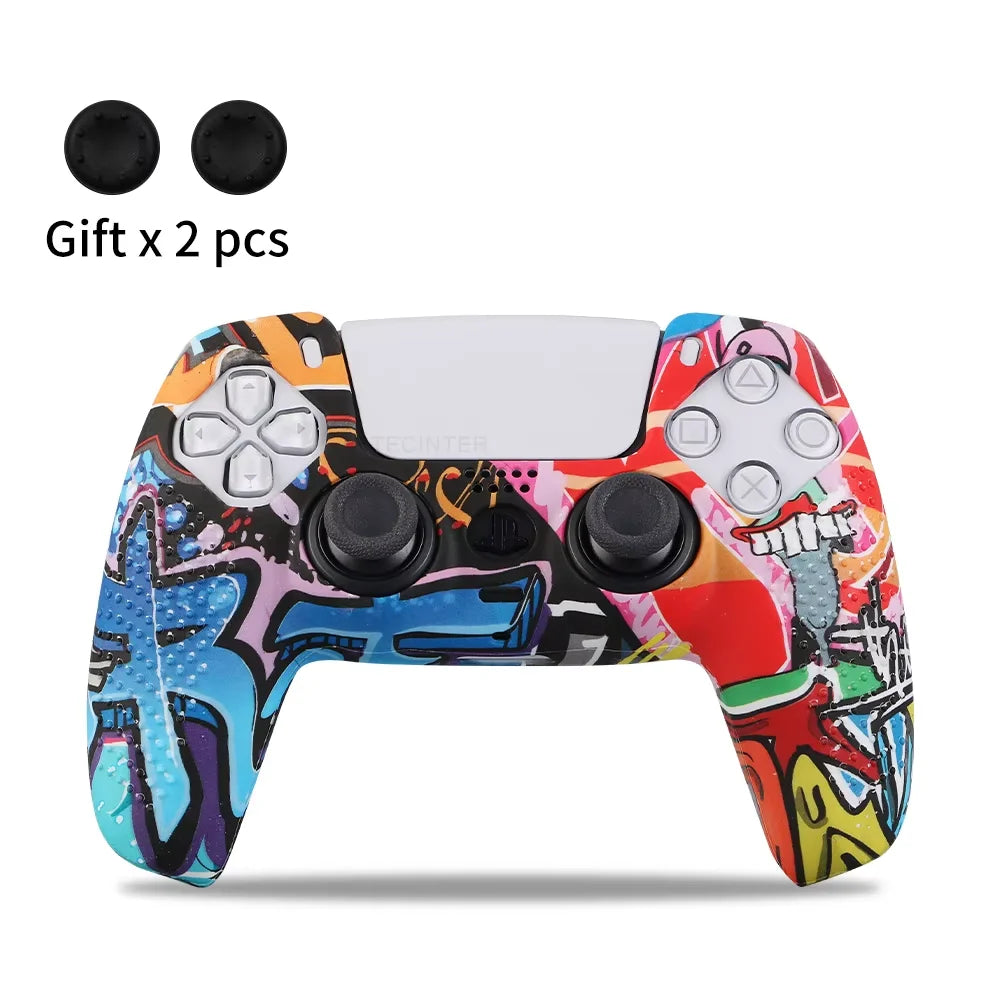 for PS5 Controller Silicone Protective Case Gamepad Rubber Cover Skin Sleeve Protector