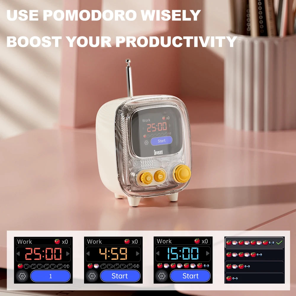 Divoom T-tiivoo-2 mini Portable FM Bluetooth Speaker Pixel Art Alarm
