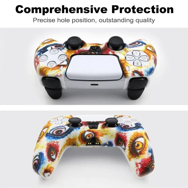 for PS5 Controller Silicone Protective Case Gamepad Rubber Cover Skin Sleeve Protector