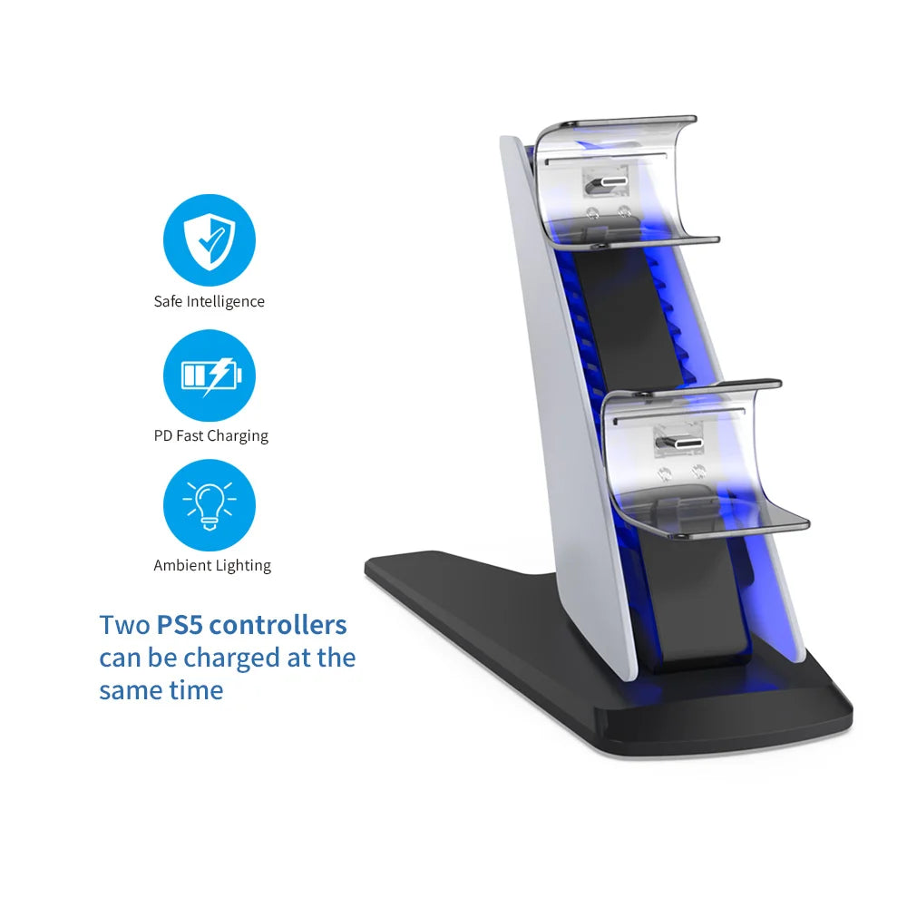Controller Charger Dock For PS5 Dual Charging