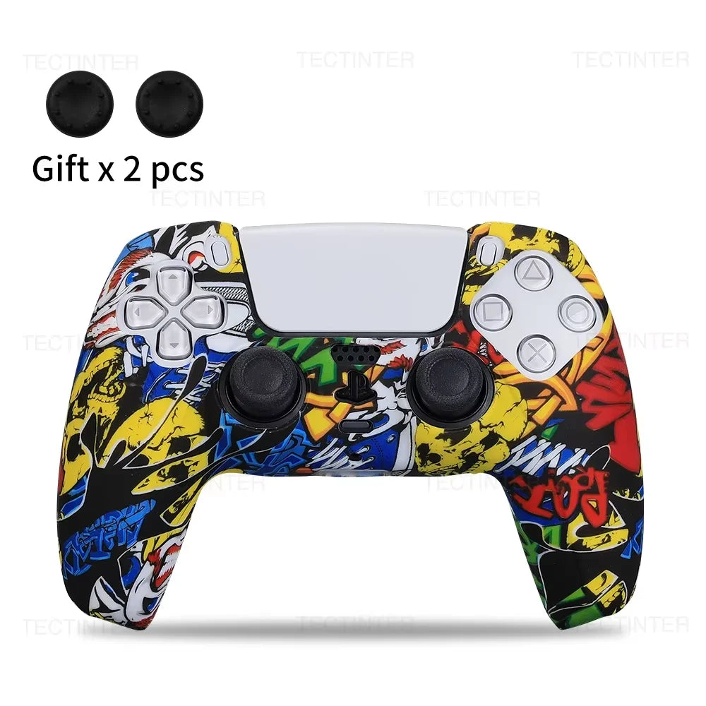 for PS5 Controller Silicone Protective Case Gamepad Rubber Cover Skin Sleeve Protector