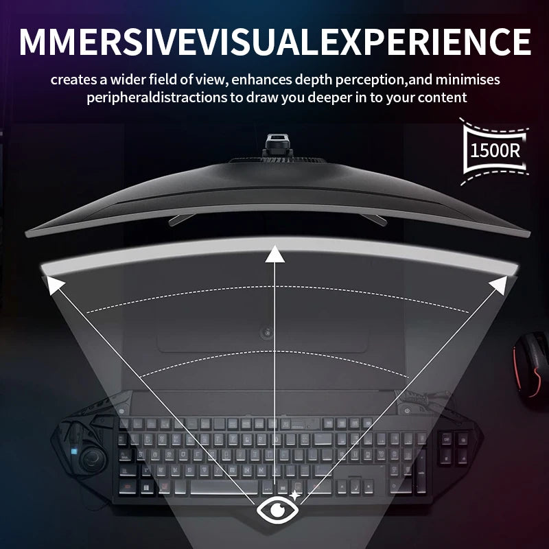 Gawfolk Curved Gaming Monitor 34-inch 165Hz