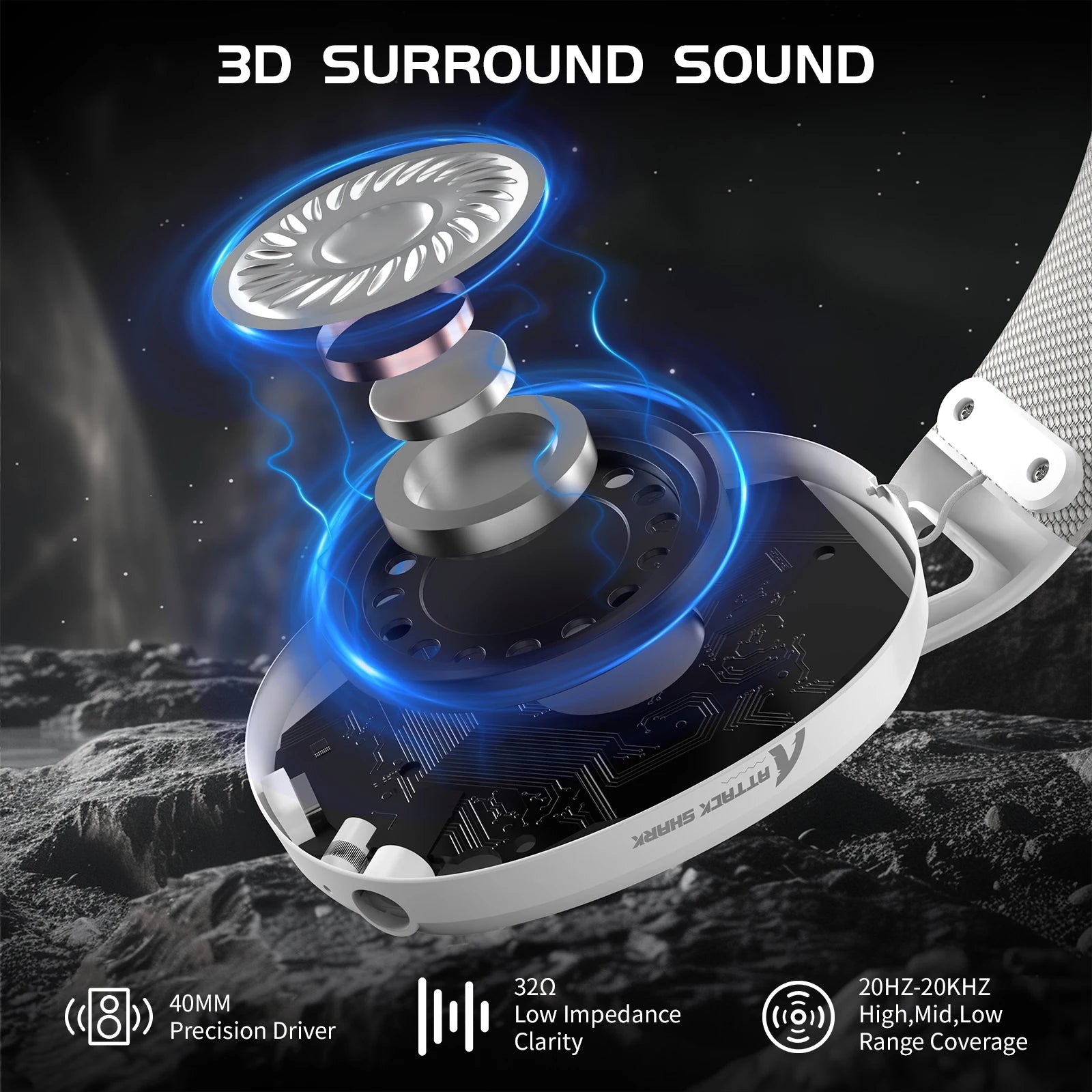 ATTACK SHARK Gaming Headset - ZYVEXO