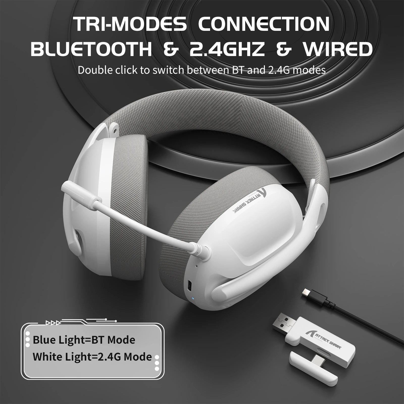 ATTACK SHARK Gaming Headset - ZYVEXO