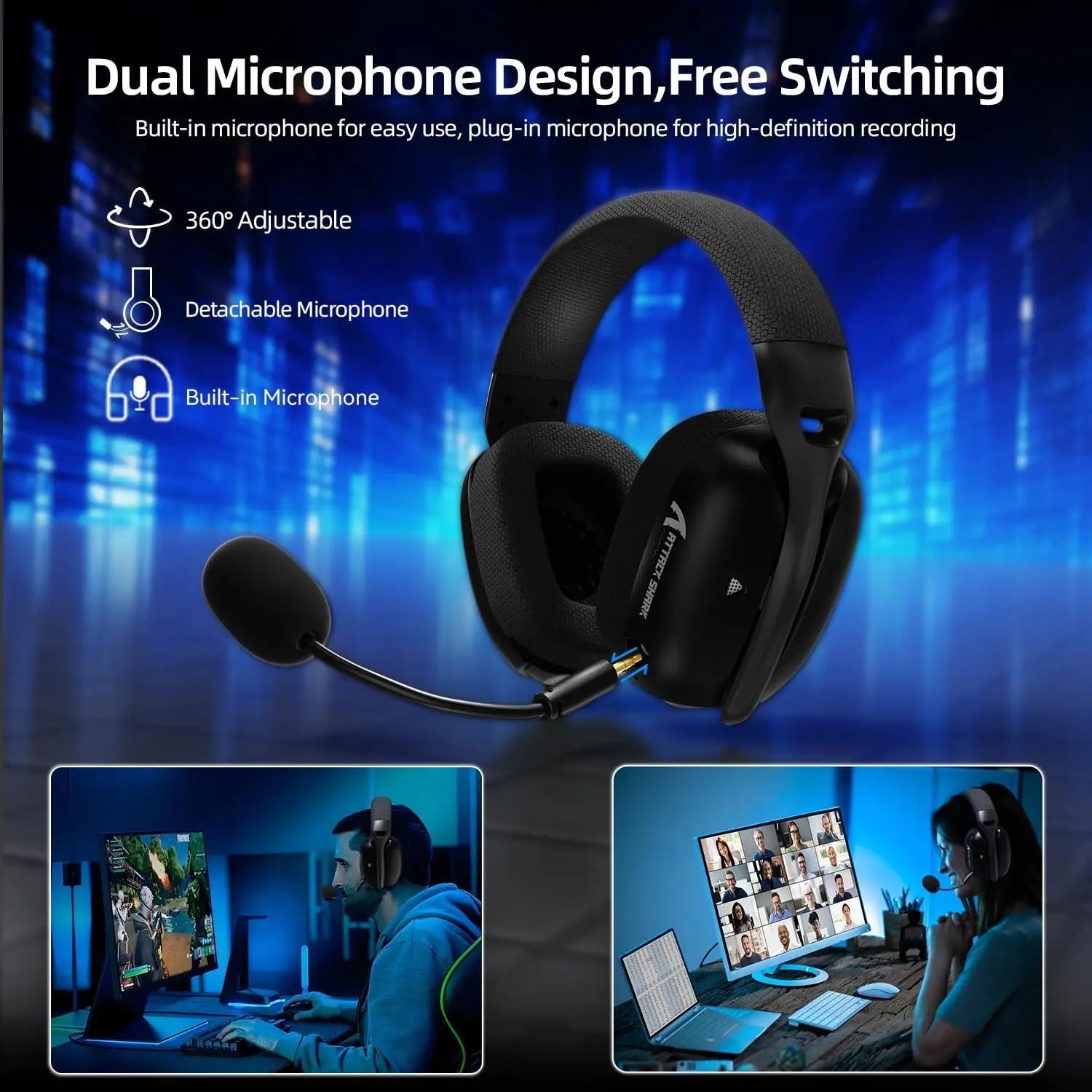 ATTACK SHARK L80PRO Wireless Gaming Headset - ZYVEXO