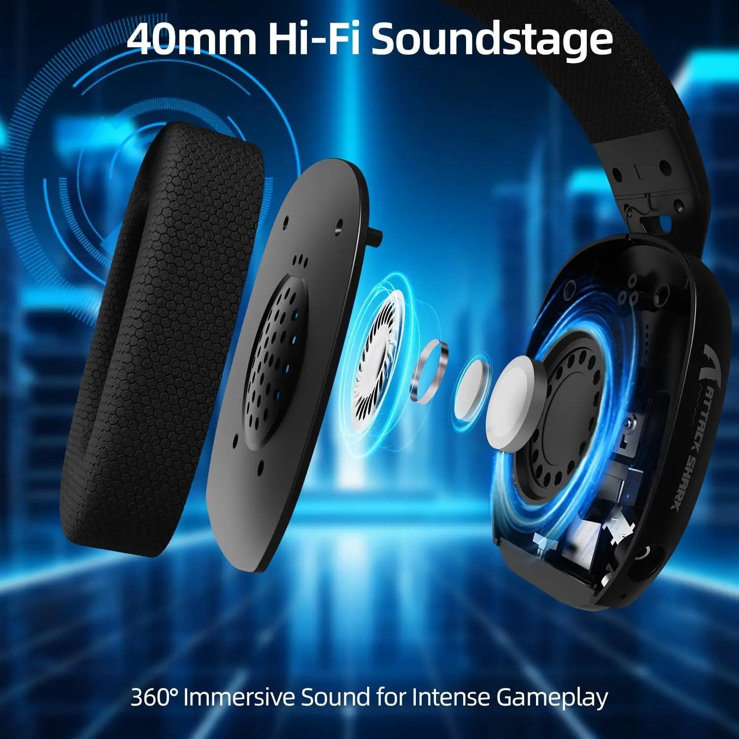 ATTACK SHARK L80PRO Wireless Gaming Headset - ZYVEXO