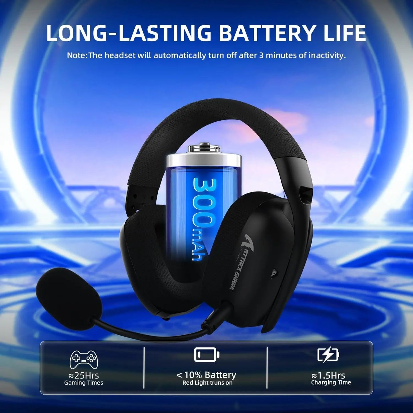 ATTACK SHARK L80PRO Wireless Gaming Headset - ZYVEXO