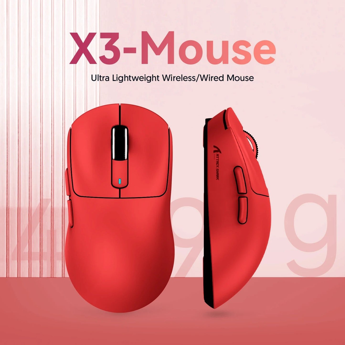 ATTACK SHARK X3 Gaming Mouse - ZYVEXO