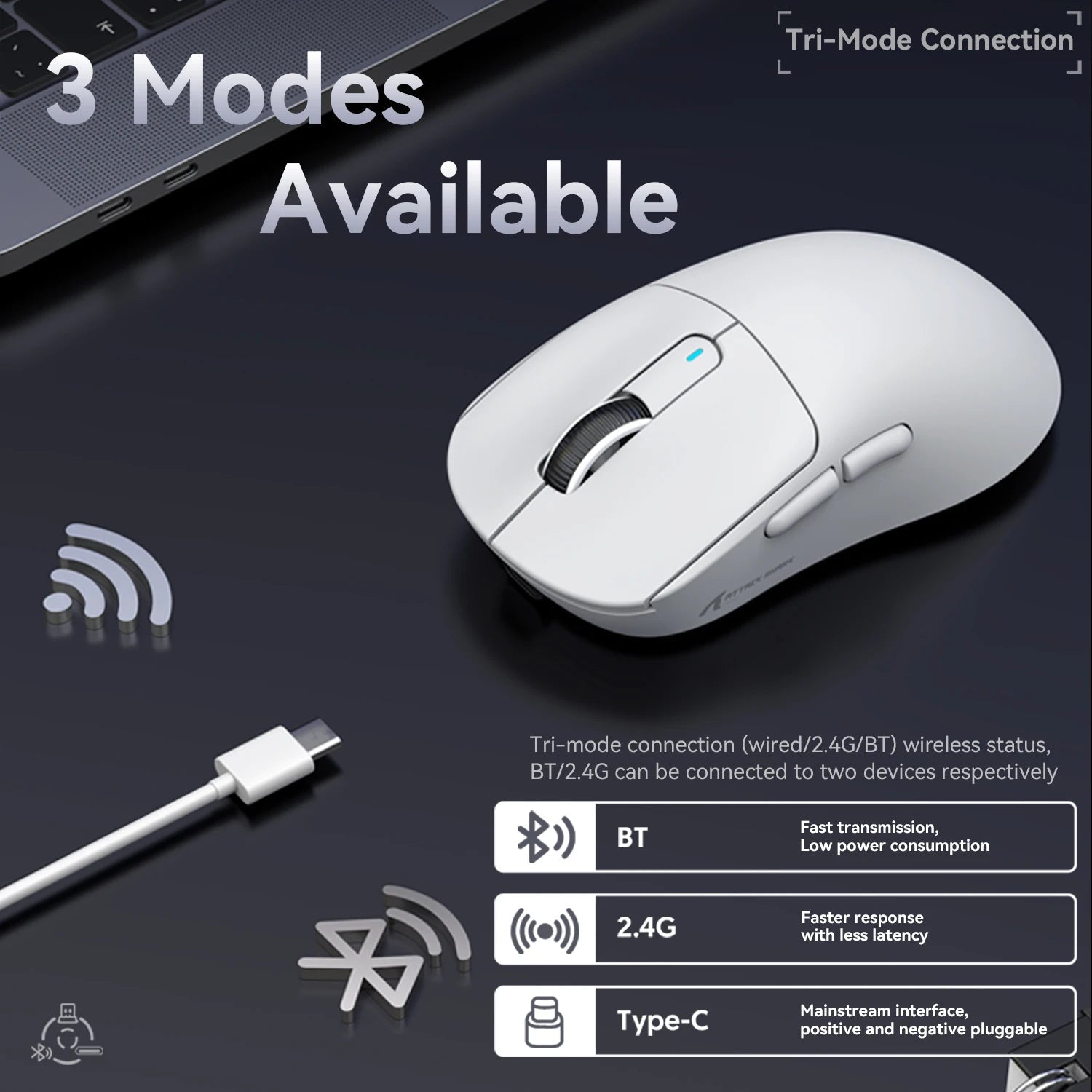 ATTACK SHARK X3 Gaming Mouse - ZYVEXO