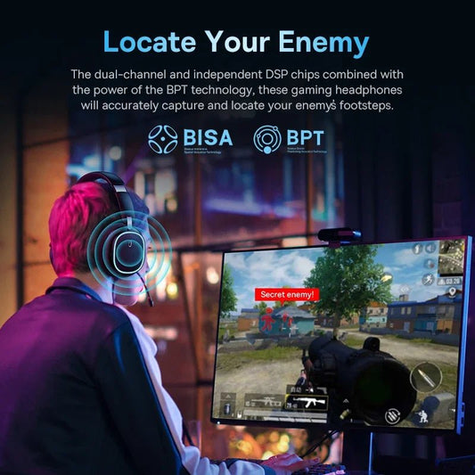 Baseus GH02 Gaming Wireless Headphone with Mic - ZYVEXO