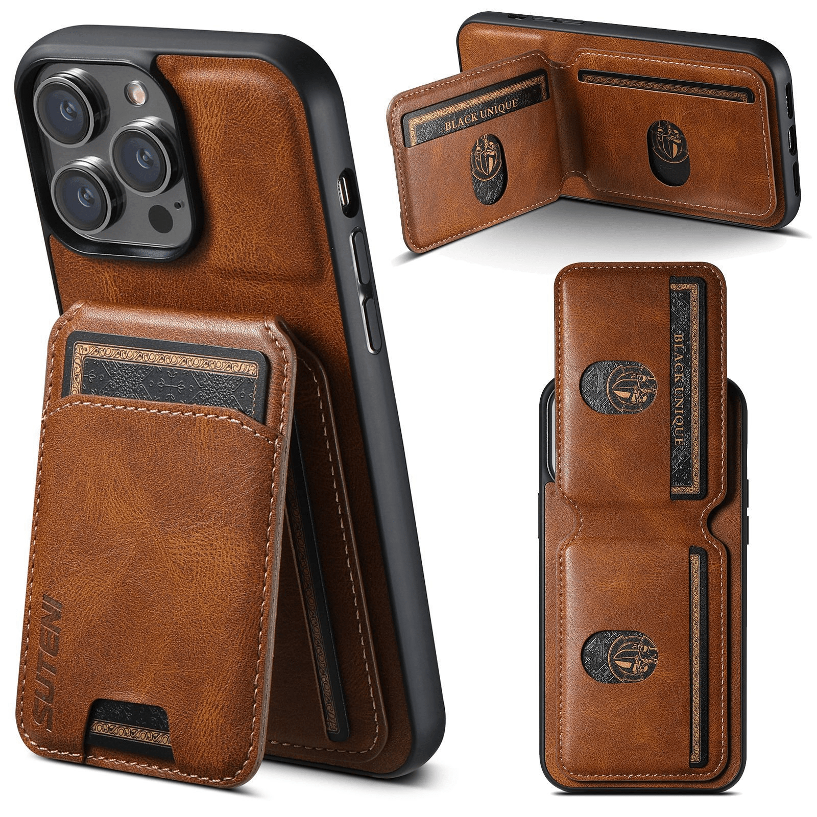 leather phone case with card holder