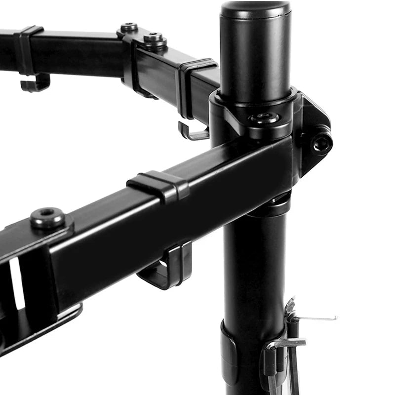 Dual Arm Monitor Bracket 360° Rotary Height Adjustable - ZYVEXO