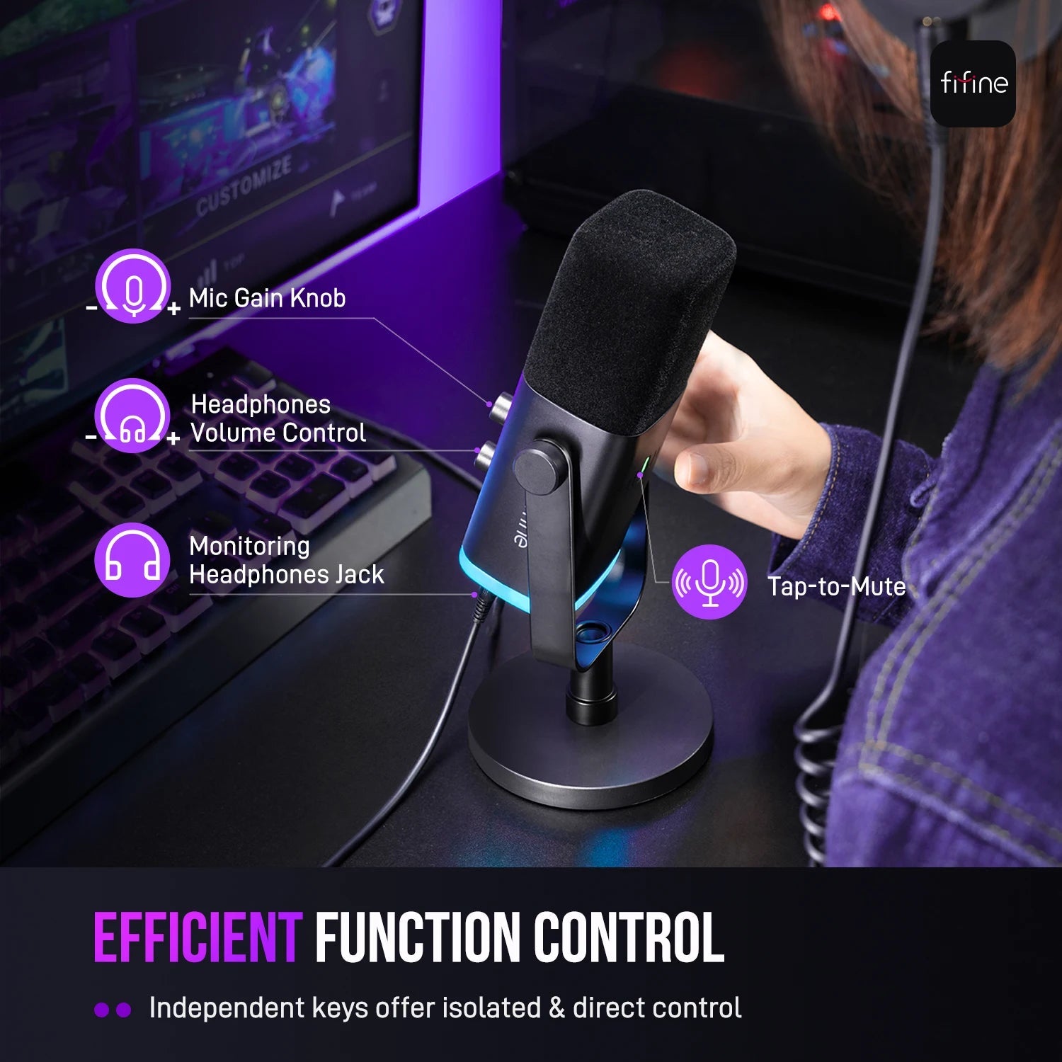 RGB USB XLR Microphone