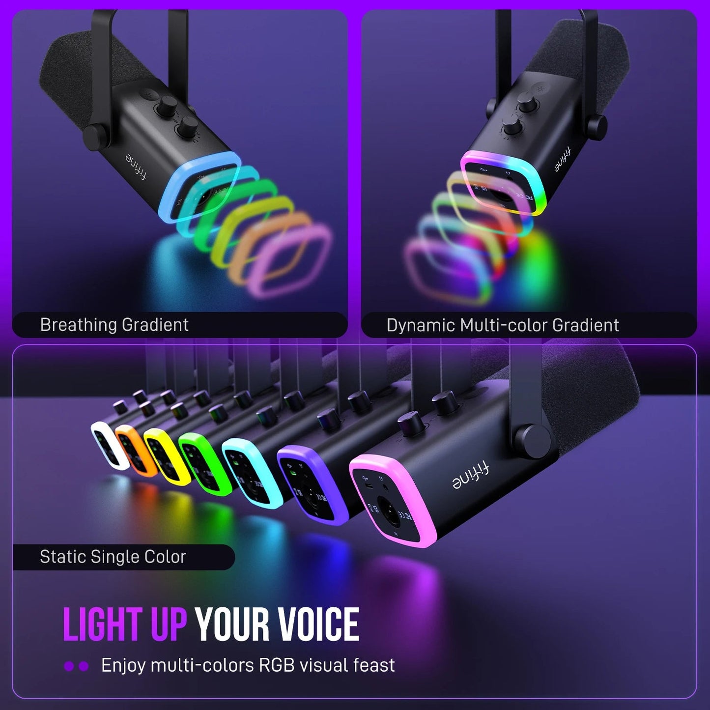 RGB USB XLR Microphone