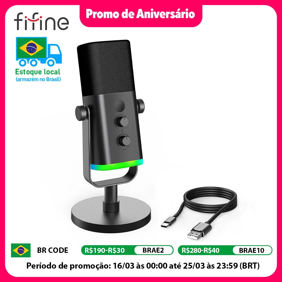 RGB USB XLR Microphone