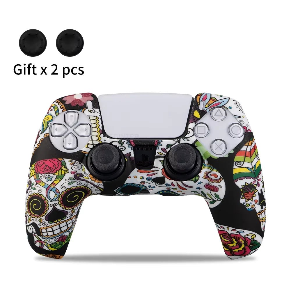 for PS5 Controller Silicone Protective Case Gamepad Rubber Cover Skin Sleeve Protector - ZYVEXO