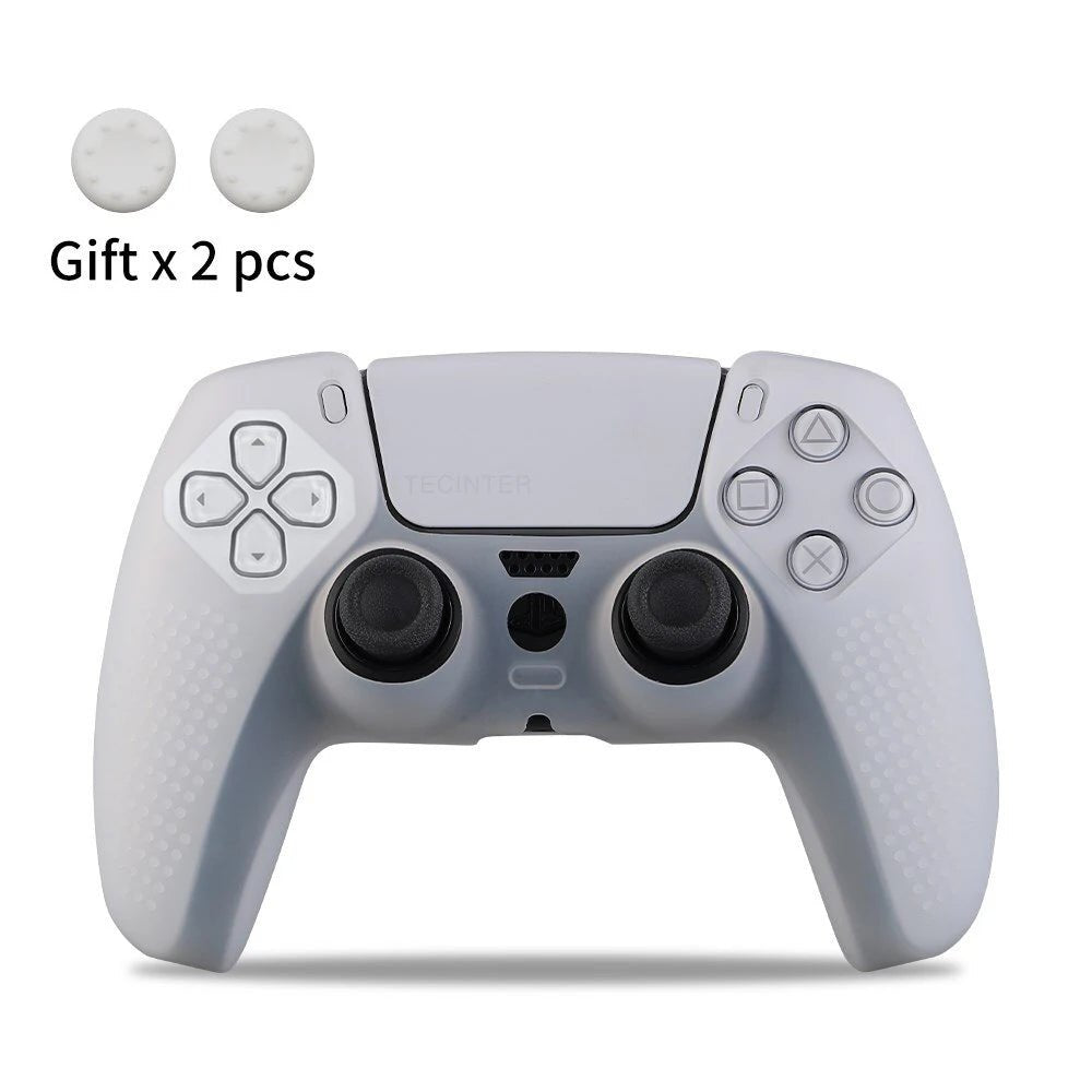 for PS5 Controller Silicone Protective Case Gamepad Rubber Cover Skin Sleeve Protector - ZYVEXO