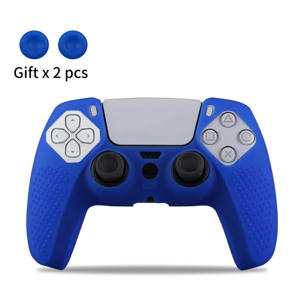 for PS5 Controller Silicone Protective Case Gamepad Rubber Cover Skin Sleeve Protector - ZYVEXO