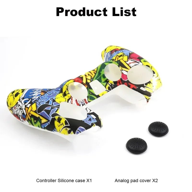 for PS5 Controller Silicone Protective Case Gamepad Rubber Cover Skin Sleeve Protector - ZYVEXO