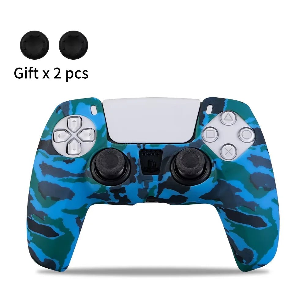 for PS5 Controller Silicone Protective Case Gamepad Rubber Cover Skin Sleeve Protector - ZYVEXO