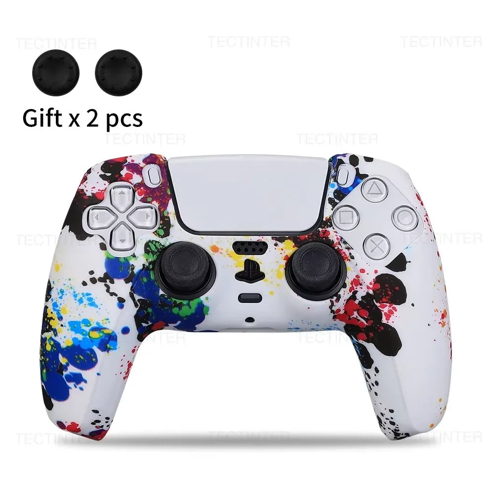 for PS5 Controller Silicone Protective Case Gamepad Rubber Cover Skin Sleeve Protector - ZYVEXO