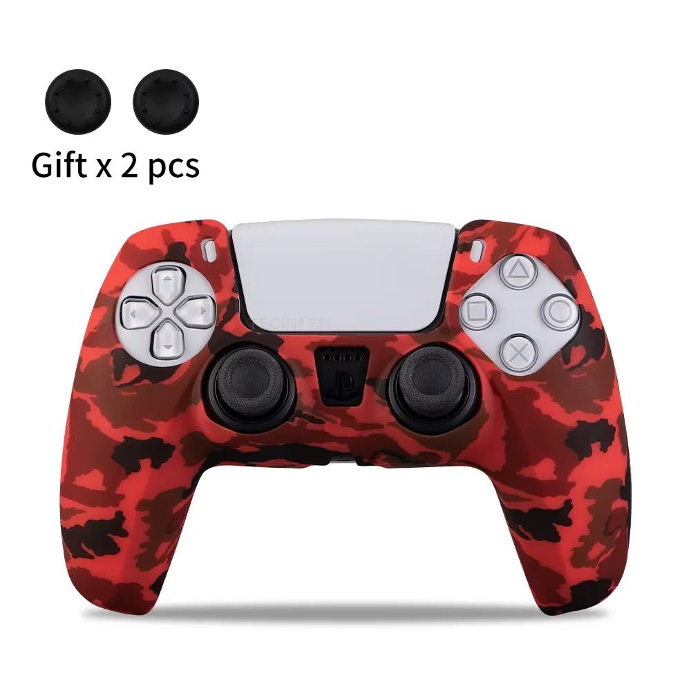 for PS5 Controller Silicone Protective Case Gamepad Rubber Cover Skin Sleeve Protector - ZYVEXO