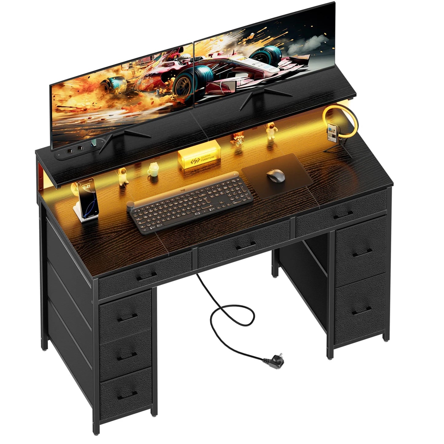 gaming Desk with LED - ZYVEXO