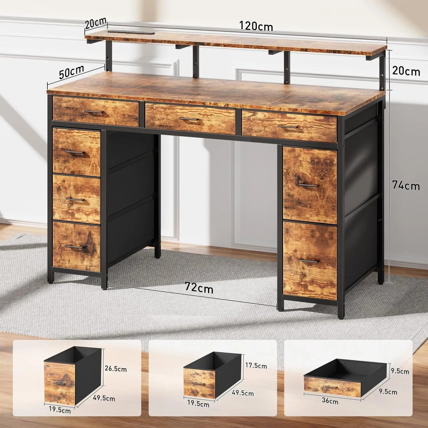 gaming Desk with LED - ZYVEXO
