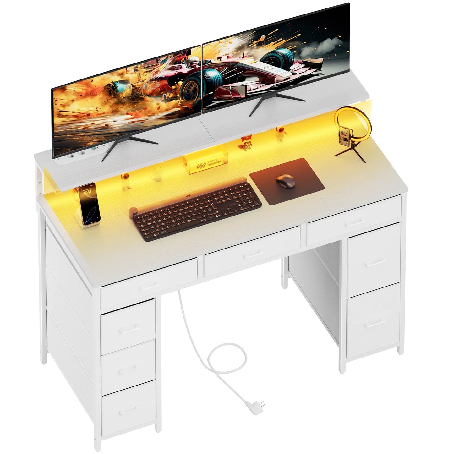 gaming Desk with LED - ZYVEXO