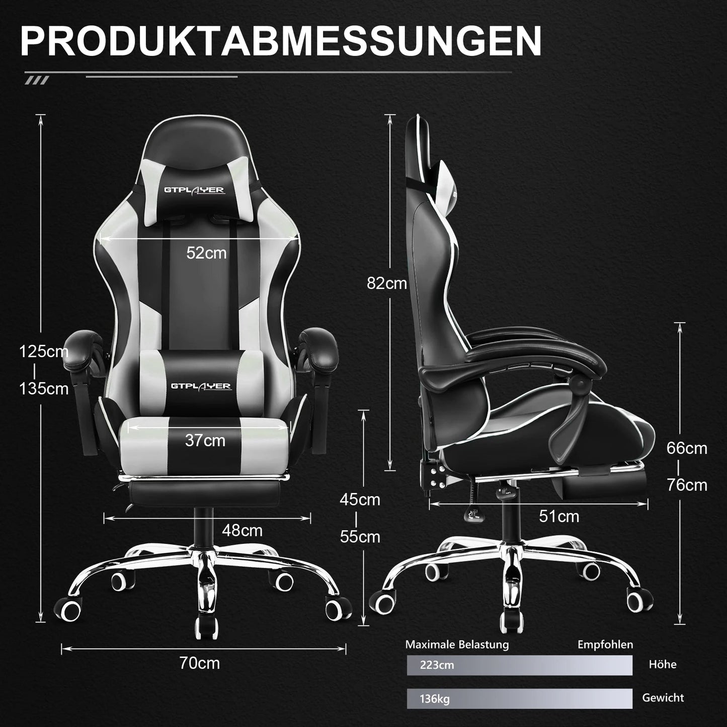 GTPLAYER Gaming chair - ZYVEXO