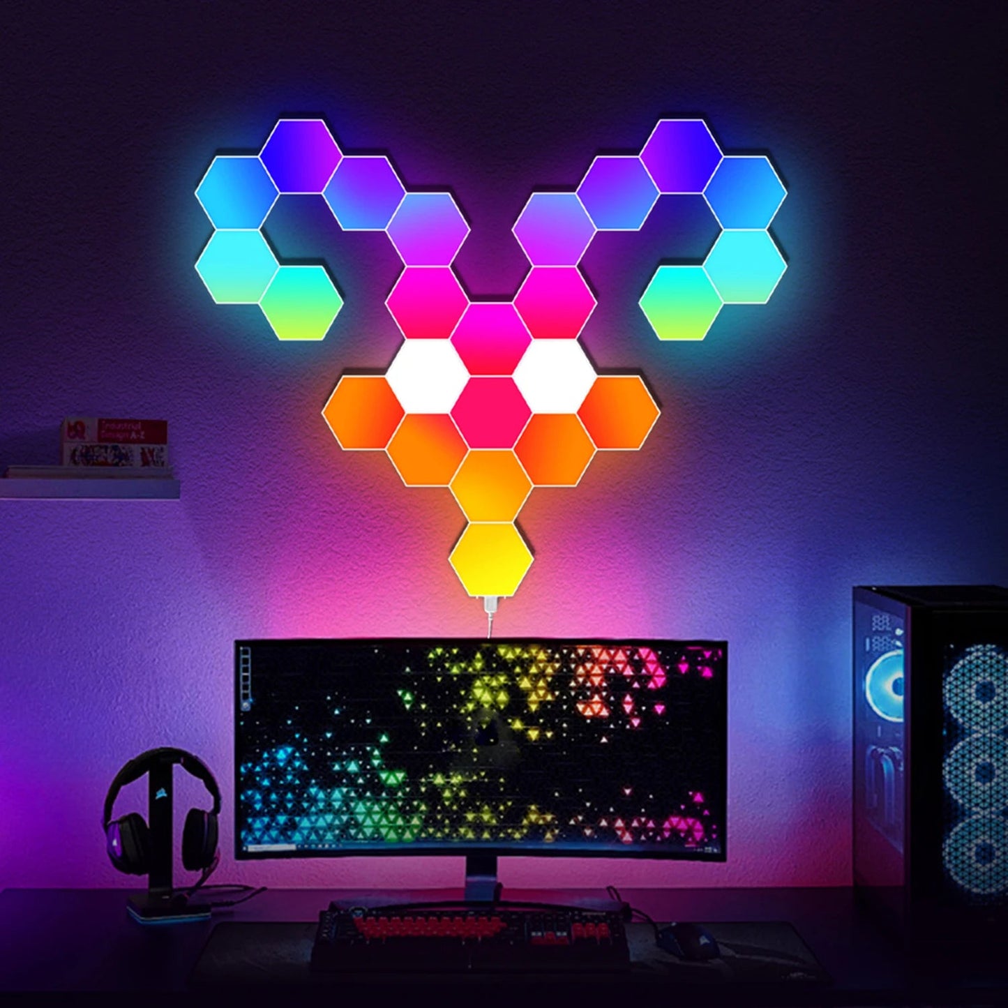 Hexagon Lights RGB - ZYVEXO