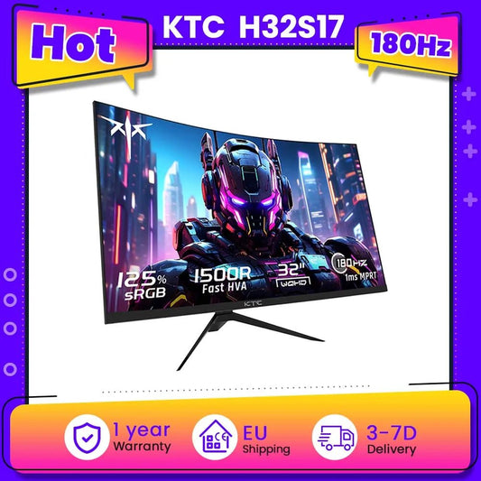 KTC H32S17 Gaming Monitor, 32-inch 180Hz - ZYVEXO