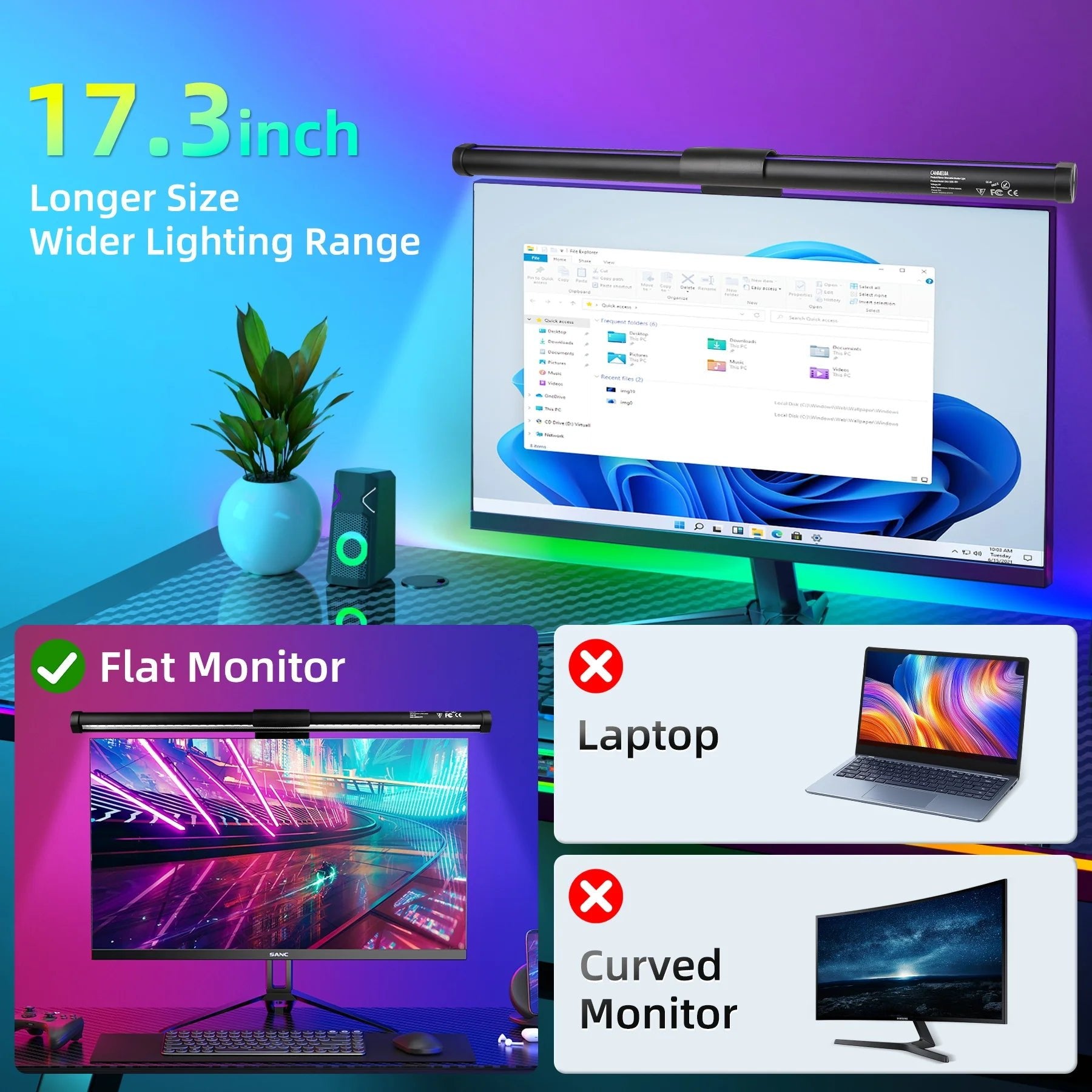 LED Monitor Light Bar - ZYVEXO