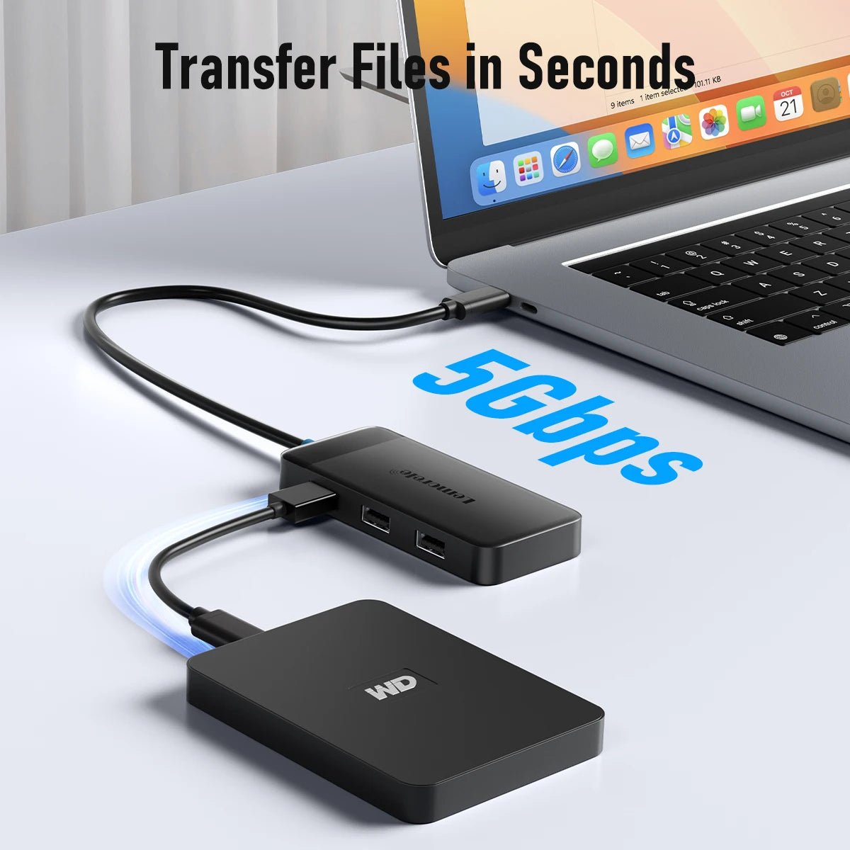 Lemorele TC122 USB C HUB Dual HDMI 4K - ZYVEXO