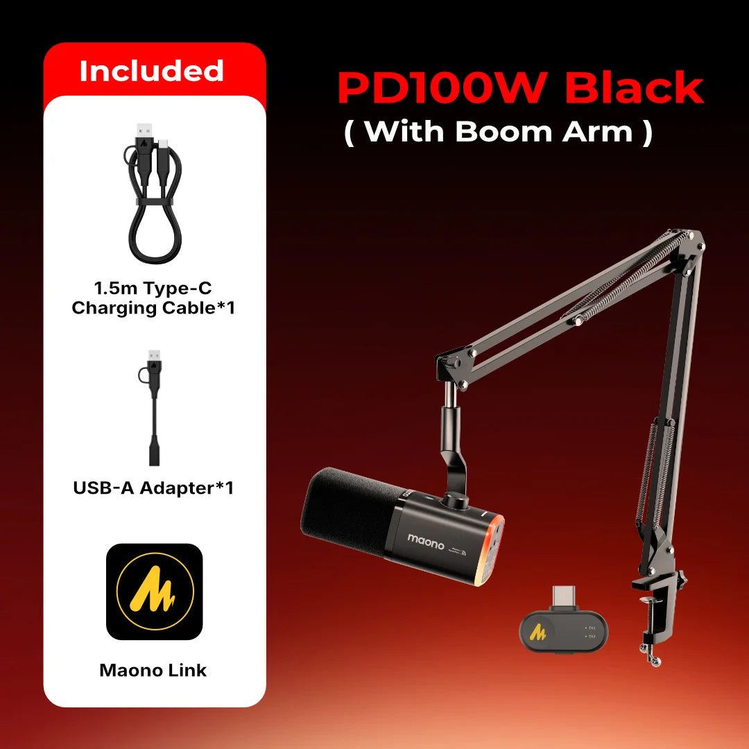 MAONO PD100W Wireless Microphone - ZYVEXO
