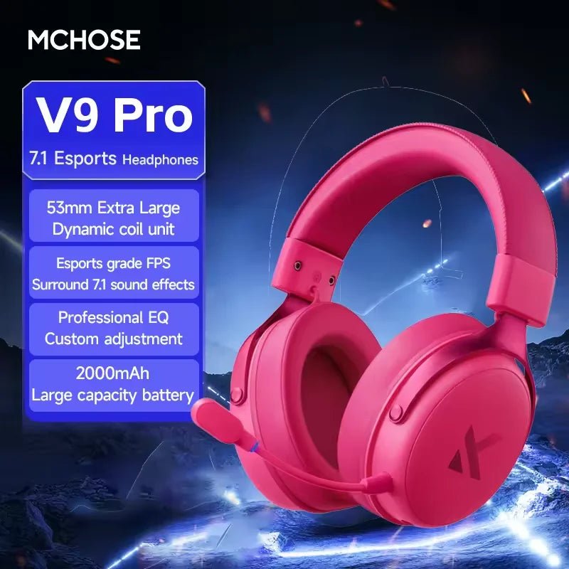 MCHOSE V9 PRO Wireless Gaming Headset - ZYVEXO