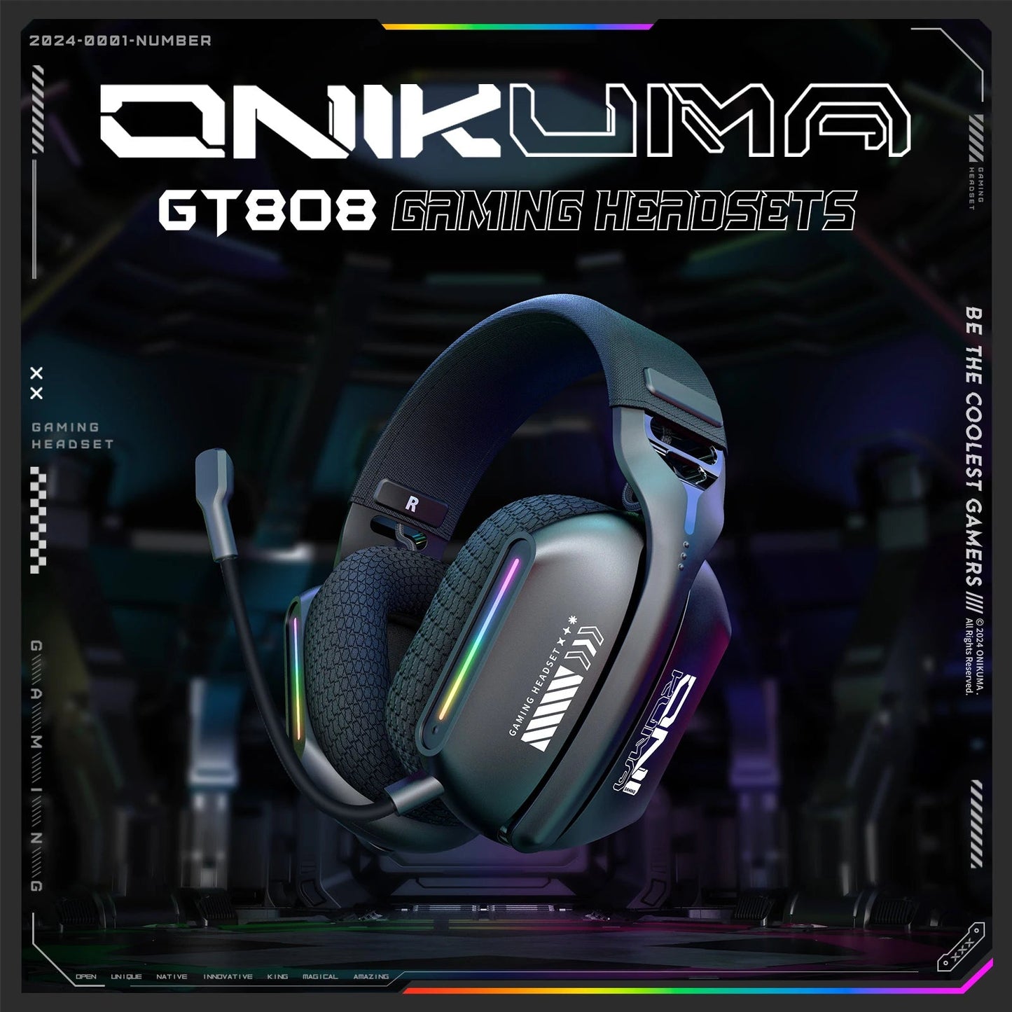 ONIKUMA GT808 Wireless Gaming Headset - ZYVEXO
