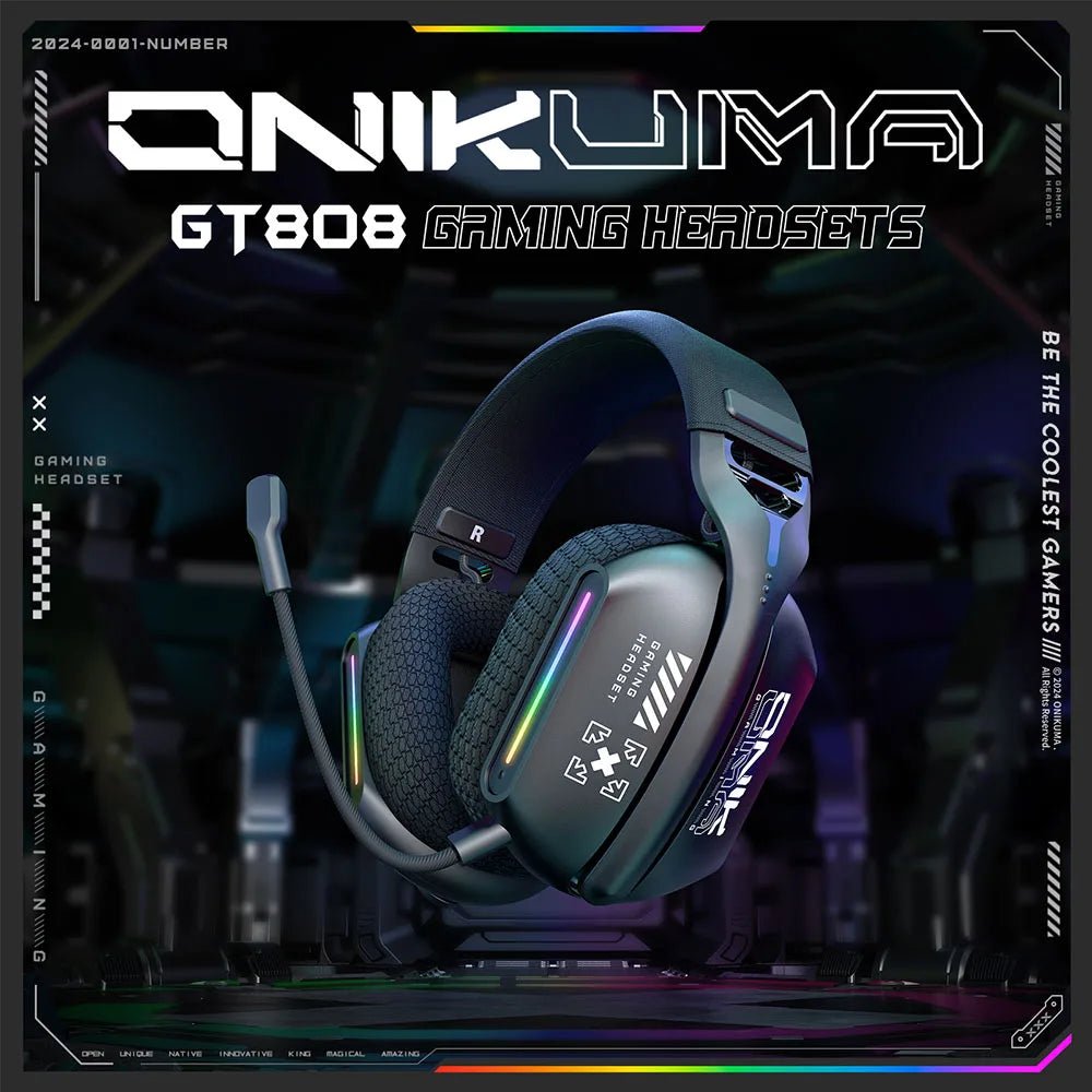 ONIKUMA GT808 Wireless Gaming Headset - ZYVEXO