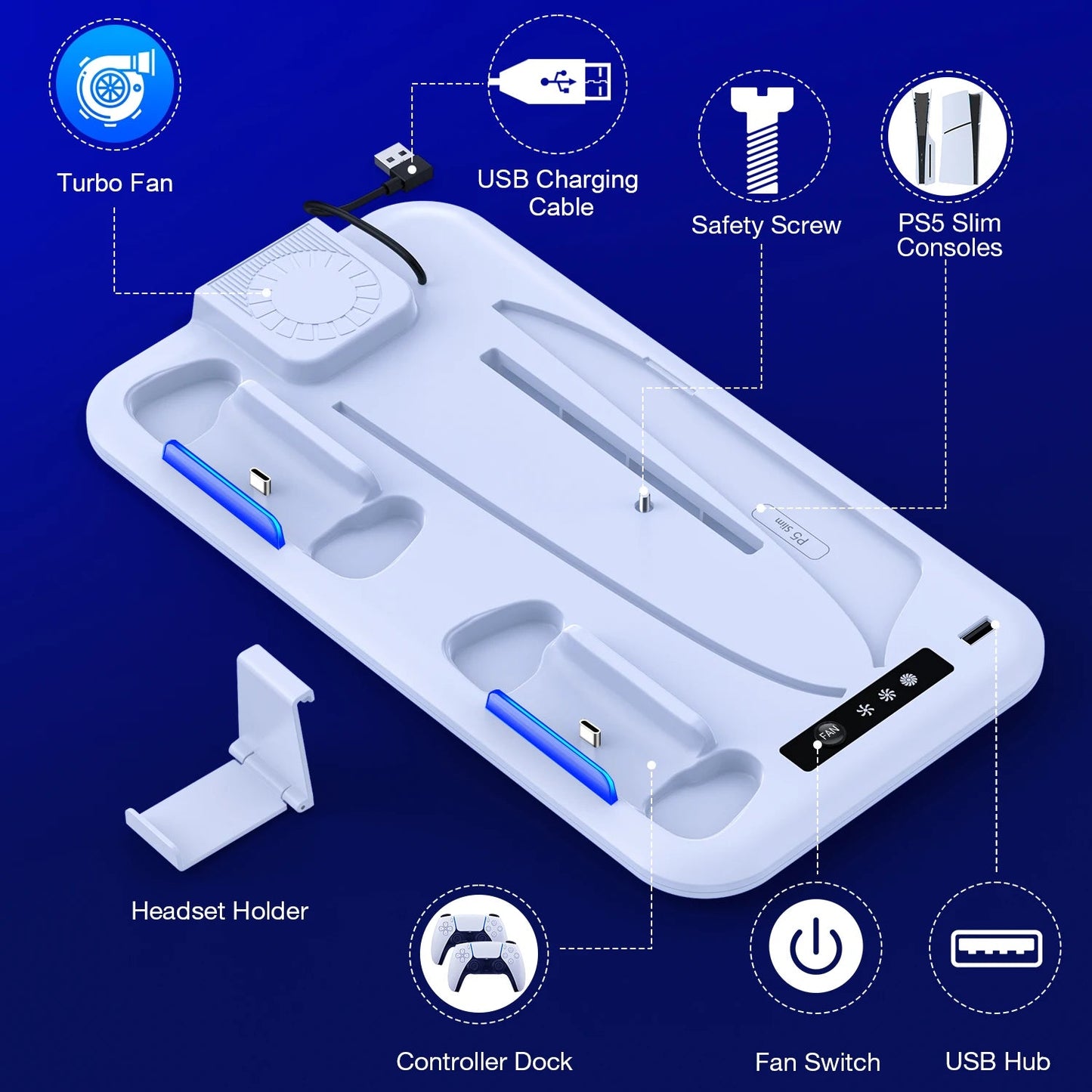 PS5 Slim Cooling Stand
