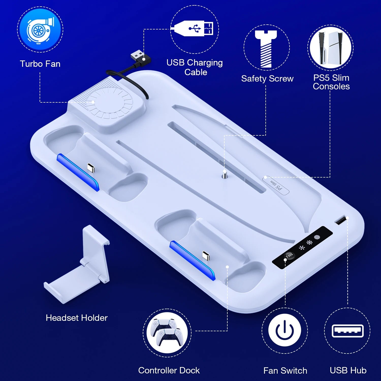 PS5 Slim Cooling Stand