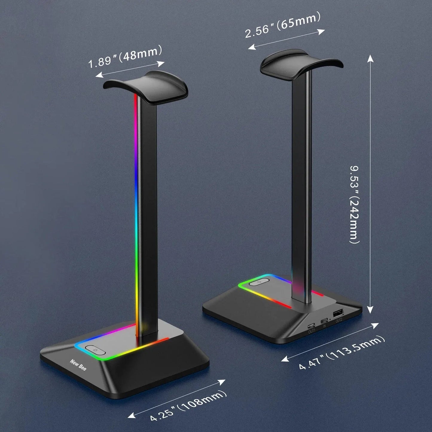 RGB Headphones Stand Holder - ZYVEXO