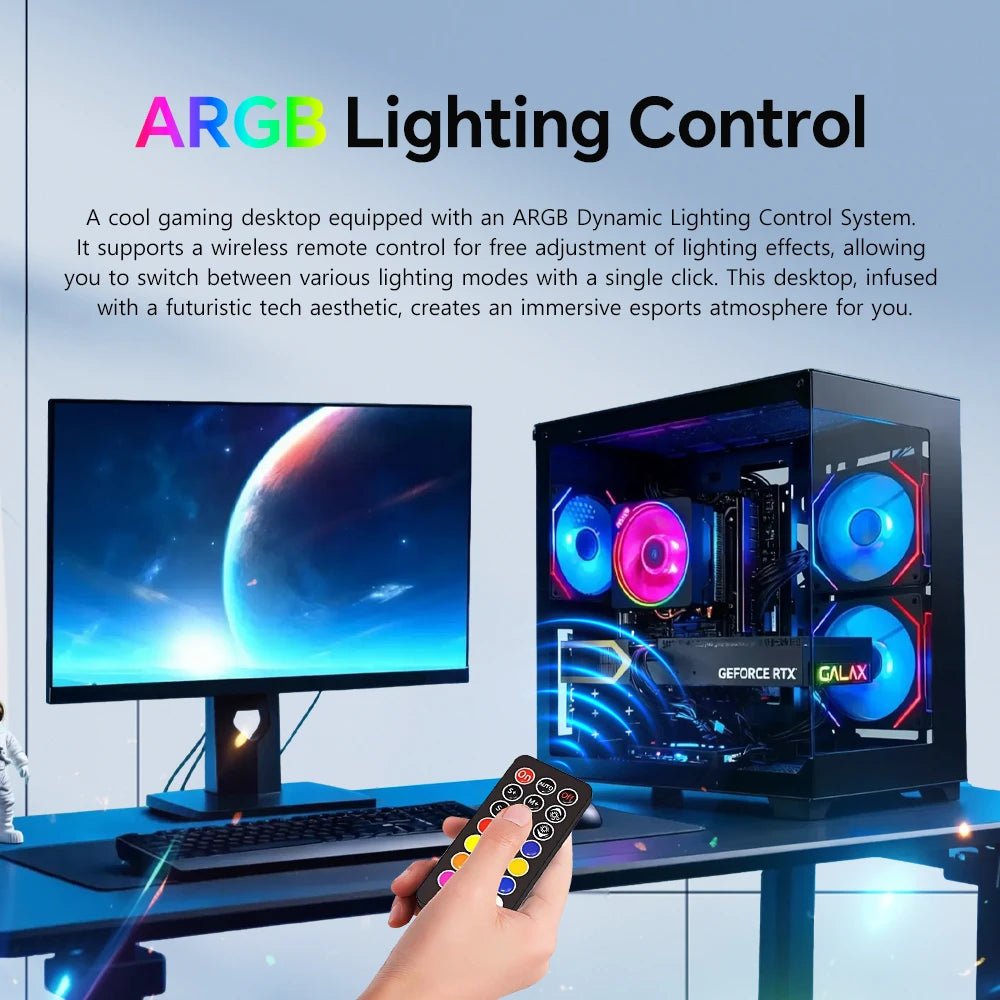 RSION Gaming PC AMD R5 5600 CPU RTX5060 32G RAM 1TB SSD - ZYVEXO