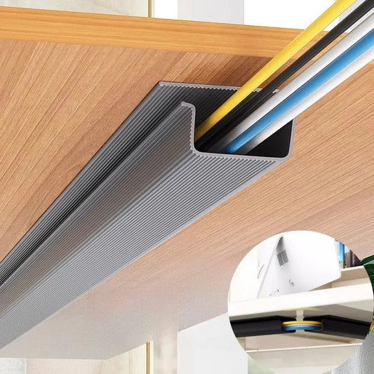 Self adhesive Under Desk Cable Management - ZYVEXO